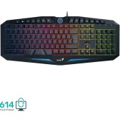 تصویر کیبورد گیمینگ جنیوس مدل Scorpion K9 با سیم RGB 