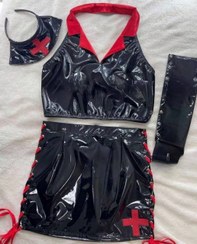 تصویر کاستوم پرستاری لاتکس - لارج: ۳۶_۴۰ Latex nursing costume