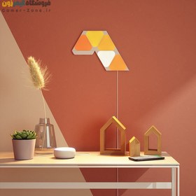 تصویر پنل روشنایی مثلثی (مینی) هوشمند 5 تکه نانولیف Nanoleaf Shapes Mini Triangles Starter Kit (5 Panels) 