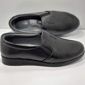 تصویر کفش چرم طبیعی مدل ۷۵۴_ پاتکان طب - مشکی / PATKAN TEB