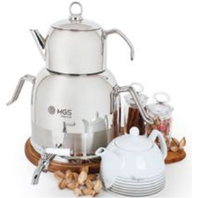 تصویر کتری قوری شیردار استیل MGS ا MGS steel milk tea kettle MGS steel milk tea kettle