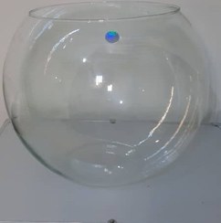 تصویر تنگ ماهی شیشه ای توپی گرد 