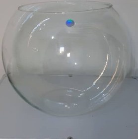 تصویر تنگ ماهی شیشه ای توپی گرد 