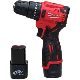 تصویر دریل شارژی براشلس میلواکی مدل Milwaukee 24V 