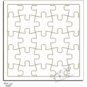 تصویر چاپ بر روی پازل MDF مربعی 