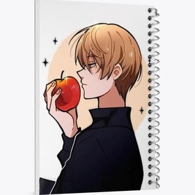 تصویر دفتر نت موسیقی 50 برگ خندالو طرح لایت یاگامی انیمه دفترچه مرگ Death Note 