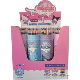 تصویر مداد رنگی ۲۴ رنگ برند سانریو 