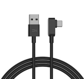 تصویر کابل شارژ و انتقال داده تایپ سی زد ام آی ZMI AL755 Gaming Elbow Data Cable Type-C to USB-A 