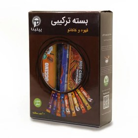 تصویر ترکیبی قهوه و کاکائو ( هرمحصول یک عدد ) بسته ده عددی قهوه جعبه ساشه‌ای محتوی 10 ساشه 10 گرمی پپتینا ترکیبی قهوه و کاکائو ( هرمحصول یک عدد )