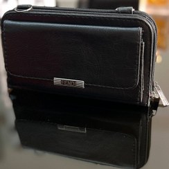 تصویر کیف پاسپورتی زنانه مشکی فندی کد 1001 