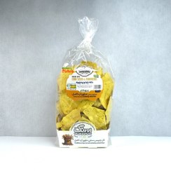 تصویر نان چیپسی آرد جودوسر دانه چیا و زردچوبه اورنگ 