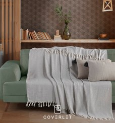 تصویر شال تخت و مبل رنگ طوسی روشن مدل Ratina 