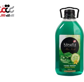 تصویر مایع دستشویی سبز آلوئه فروش حجم 2000 میل نیوتیس Aloe green toilet liquid for sale, volume 2000 ml