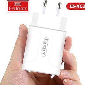 تصویر شارژر دیواری ارلدام مدل ES-KC24 به همراه کابل Earldom ES-KC24 WALL CHARGER