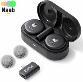 تصویر میکروفون یقه ای بی سیم بویا مدل Omic U رابط Type-C BOYA Omic-U Wireless Microphone