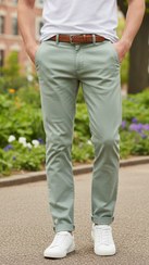 تصویر شلوار کتان مردانه از برند کیابی فرانسه 