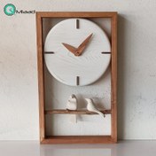 تصویر ساعت دیواری چوبی دست ساز مدل ۱۵۸ با طراحی فانتزی 