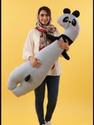 تصویر بالش فانتزی عروسکی بغلی پاندا 135×50 