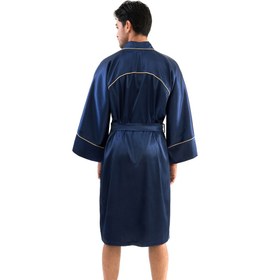 تصویر روبدوشامبر الگانت سرمه ای 