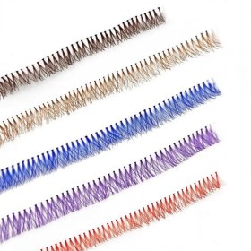 تصویر مژه ریسه ای رنگی 