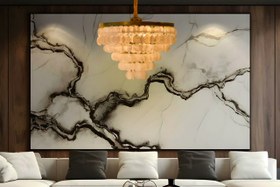 تصویر لوستر مدرن پولکی 