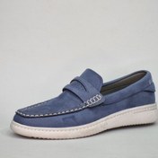 تصویر کفش کالج مردانه رنگ آبی 