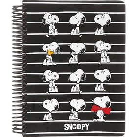 تصویر دفتر برنامه ریزی سیمی 80 برگ لانگو طرح Cute Snoopy کد 5445 