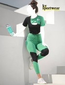 تصویر ست کراپ لگ تمرینی زنانه NIKE AIR کد 002 ا NIKE AIR womens training crop leg set code 002 NIKE AIR womens training crop leg set code 002