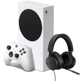 تصویر باندل کنسول Xbox Series S White + Xbox Stereo Wired 