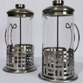 تصویر فرنچ پرس استیل ظرفیت ۶۰۰ میل 