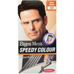 تصویر کیت رنگ موی مردانه بیگن مدل اسپیدی کالر شماره BIGEN 103 BIGEN MEN SPEEDY COLOR 103 DARK BROWN