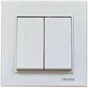 تصویر کلید دوپل ایران الکتریک مدل برلیان iran electric brilliant model