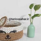 تصویر سبد نظم دهنده تریکو طرح خرگوش 