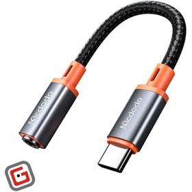 تصویر تبدیل تایپ سی به جک 3.5 میلی متری مک دودو مدل CA-7561 Mcdodo CA-0900 Converter cable Type-C to 3.5 mm jack