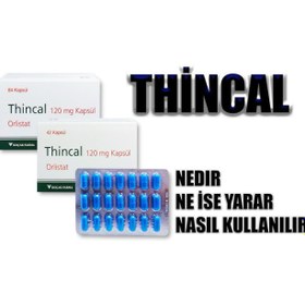 تصویر ونوستات چربی سوز تینکال (۸۴عدد)۱۲۰میلی گرم Thincal 120 mg (84 capsules) for weight loss, original