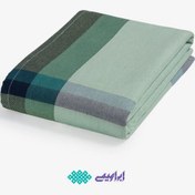 تصویر شمد ضخیم یک نفره ابعاد 240 در 160 برند ابراهیمی یزد - سبز تیره 