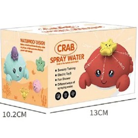 تصویر اسباب بازی حمام خرچنگ آبپاش آبی چند سری 