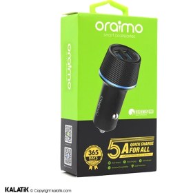 تصویر شارژر فندکی ارایمو مدل OCC-21D car charger Oraimo OCC-21D