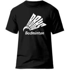 تصویر تیشرت ورزشی بدمینتون فشن لاین BDMNTN‌ 21 | مشکی/سفید 