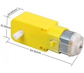 تصویر موتور گیربکس پلاستیکی دو طرفه R1:220 50RPM 