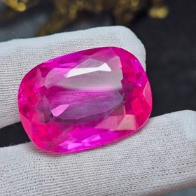 تصویر نگین درشت کلکسیونی سنگ یاقوت رُز شمش کد 36935 