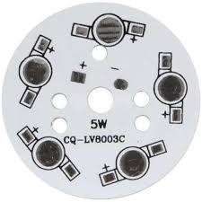 تصویر pcb آلمینیومی پاور 5w گرد 5cm 