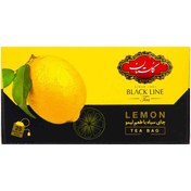 تصویر چای سیاه کیسه ای گلستان با طعم لیمو پک 25 عددی 