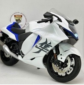 تصویر مدل خودرو سوزوکی هایابوسا GSX R1300 1:9 DIECAST – موتورسیکلت پریمیوم چراغدار از ترکیه MotoGarage 