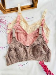 تصویر سوتین زنانه مردی نسکافه ای و صورتی سایز ۷۵ تا ۹۵ 