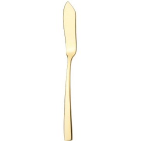 تصویر کارد کره خوری 6 نفره ناب استیل طرح فلورانس طلایی PVD (6 پارچه) Nab-Steel Florence Gold Steel Butter Knife 6 Pieces