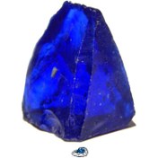 تصویر ابسیدین آبی شفاف نمونه راف و اصل و معدنی S1807 