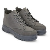 تصویر نیم بوت زنانه شیما مدل آرارات طوسی 