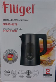 تصویر کتری برقی دیجیتال فلوگل مدل KE762-6179 ELECTRIC KETTLE Flugel KE762-6179