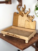 تصویر رایزر چوبی پایه خراطی - بزرگ 